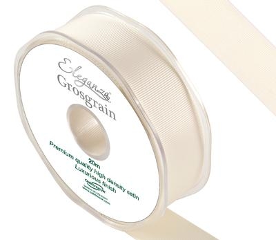 Grosgrain Ribbon 25mm Ivory