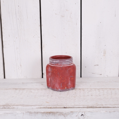 Whitewash Red Stone Pot