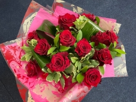 Dozen Red Rose Bouquet