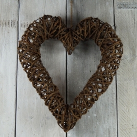 Natural Rattan Heart